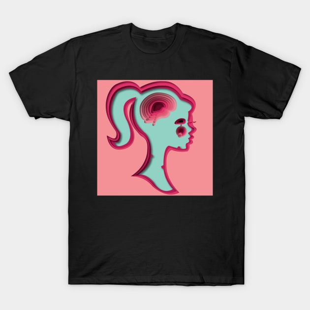 Zombie Girl T-Shirt by tesiamarieart